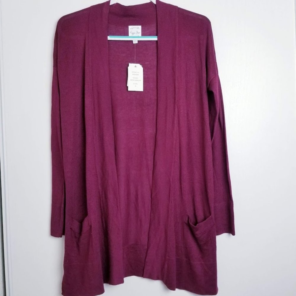 🌻Hippie Rose Women's Duster Cardigan Sweater Red